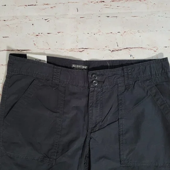 Polo Jeans Co., Roll Up Short, Bermuda Short, Size 10, NWT, Black - Picture 2 of 3